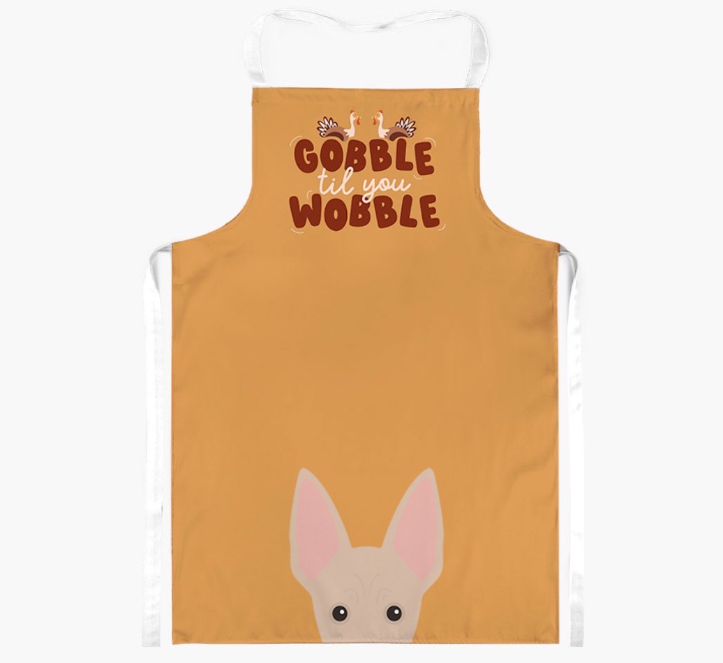 Gobble Til You Wobble: Personalised {breedFullName} Apron