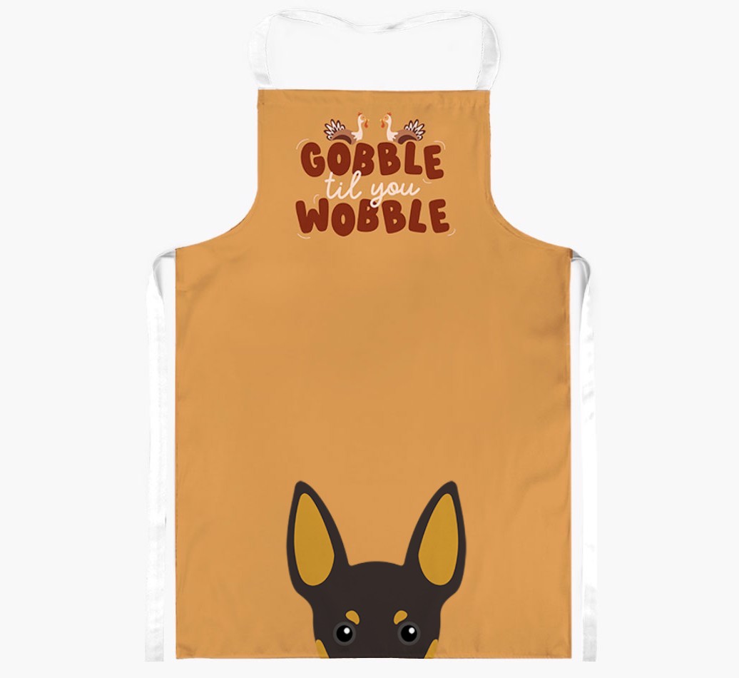 Gobble Til You Wobble: Personalised {breedFullName} Apron