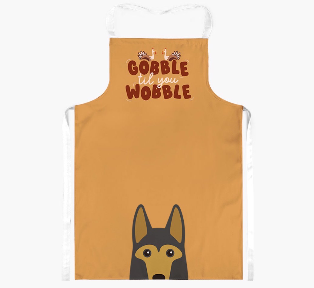Gobble Til You Wobble: Personalised {breedFullName} Apron