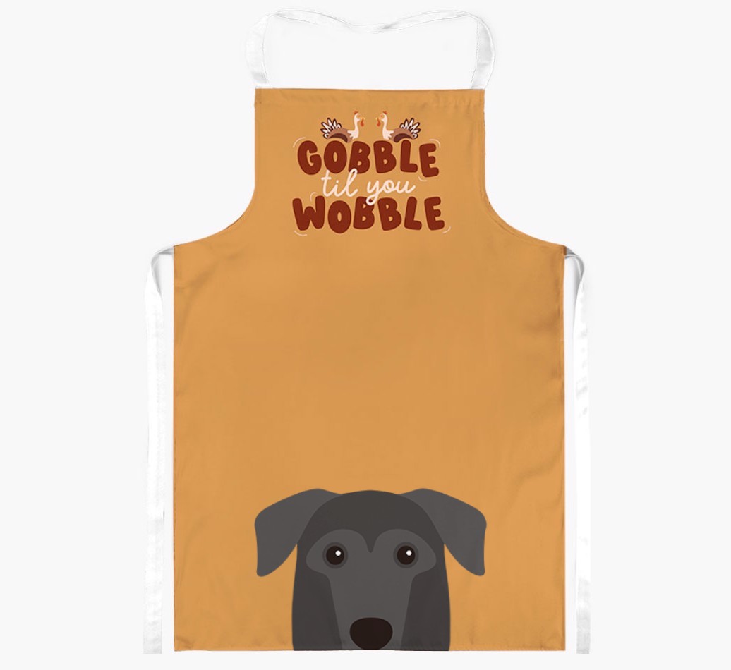 Gobble Til You Wobble: Personalized {breedFullName} Apron