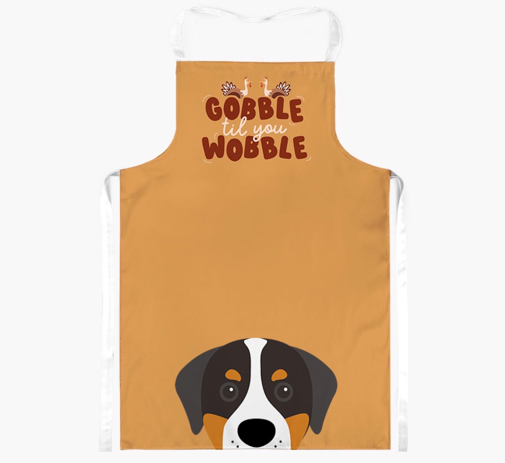 Gobble Til You Wobble: Personalised {breedFullName} Apron