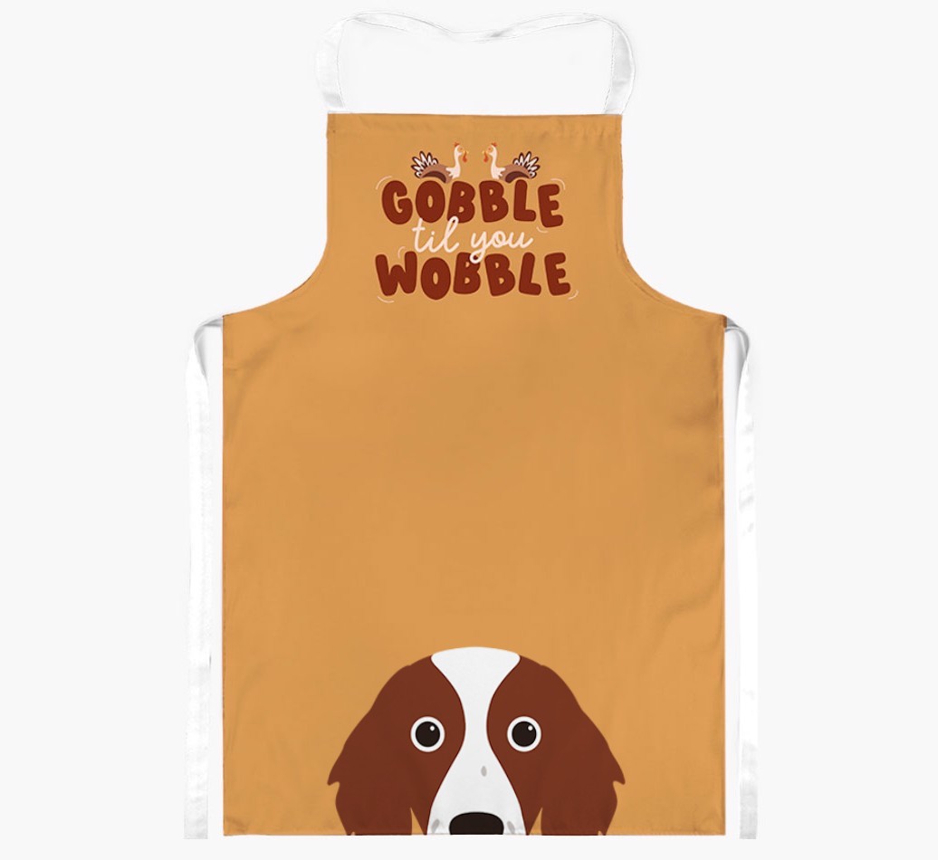 Gobble Til You Wobble: Personalised {breedFullName} Apron