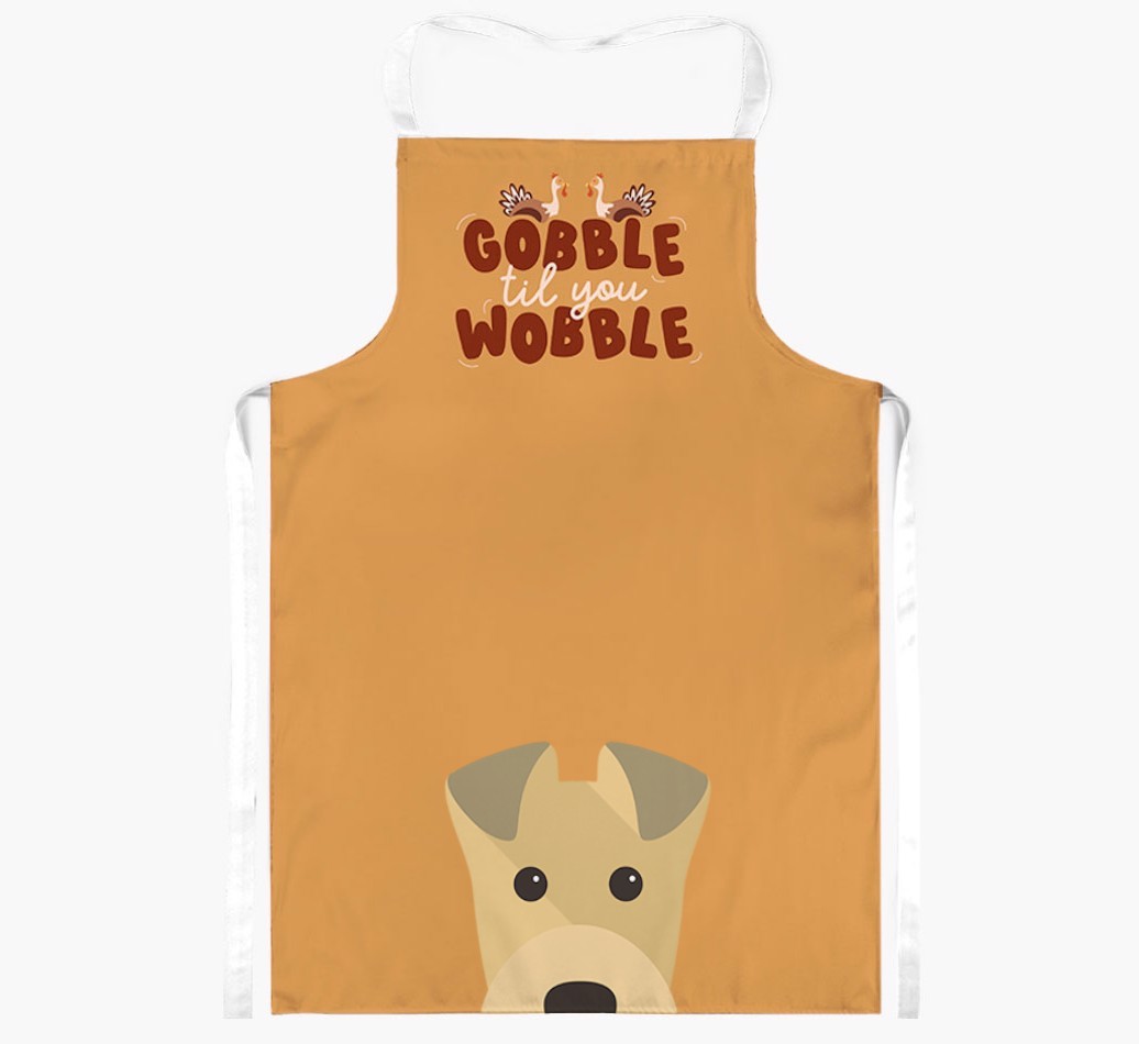 Gobble Til You Wobble: Personalized {breedFullName} Apron