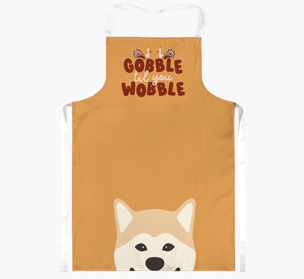 Gobble Til You Wobble: Personalised {breedFullName} Apron