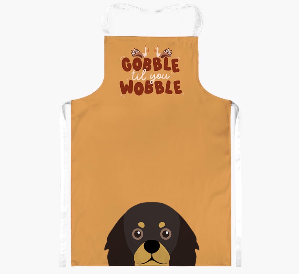 Gobble Til You Wobble: Personalised {breedFullName} Apron
