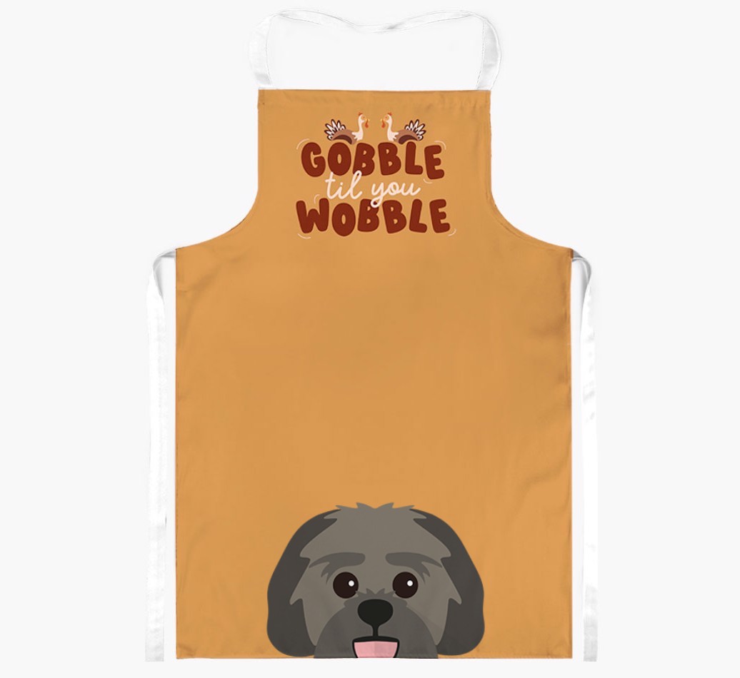 Gobble Til You Wobble: Personalised {breedFullName} Apron