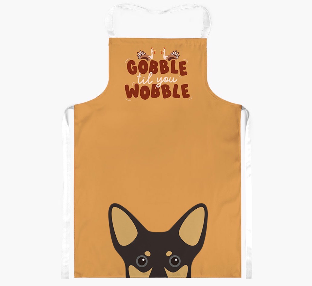 Gobble Til You Wobble: Personalised {breedFullName} Apron