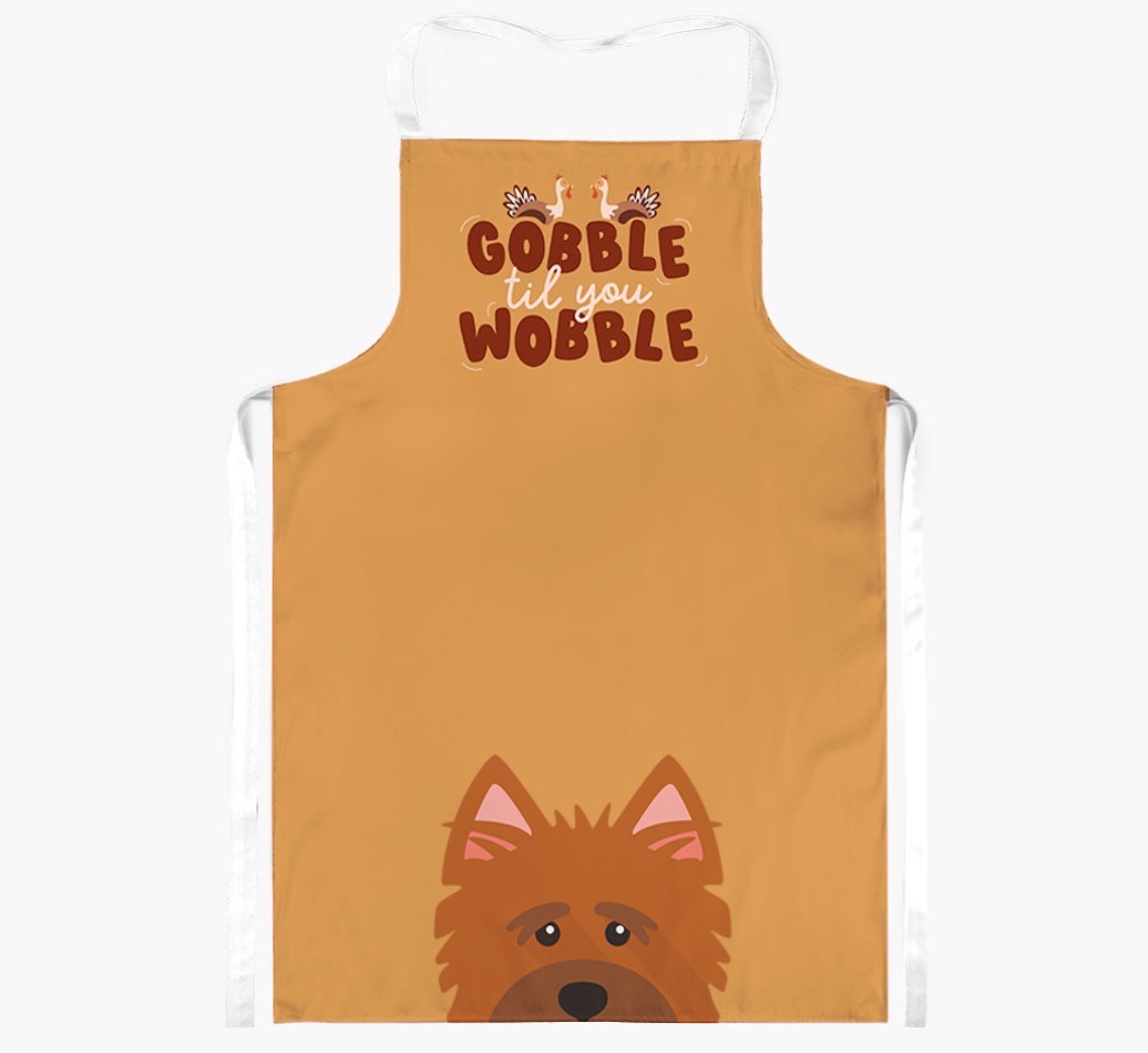 Gobble Til You Wobble: Personalised {breedFullName} Apron