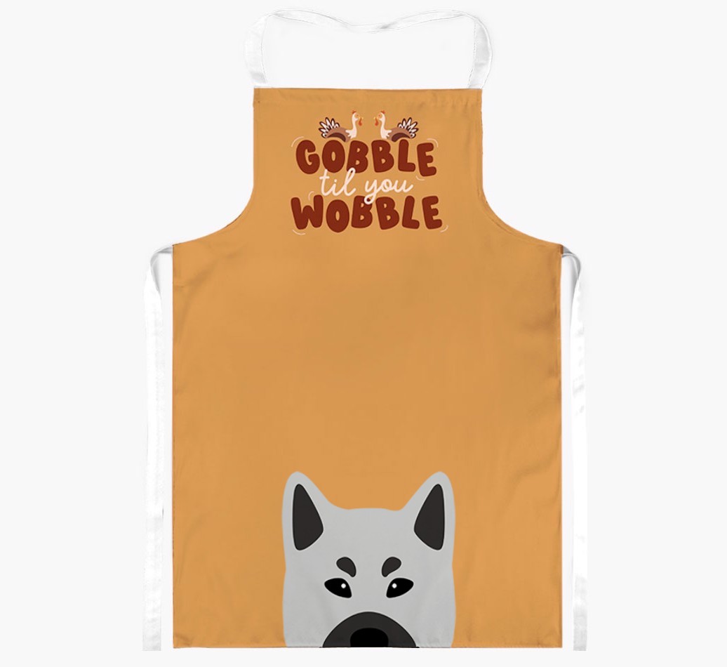 Gobble Til You Wobble: Personalised {breedFullName} Apron