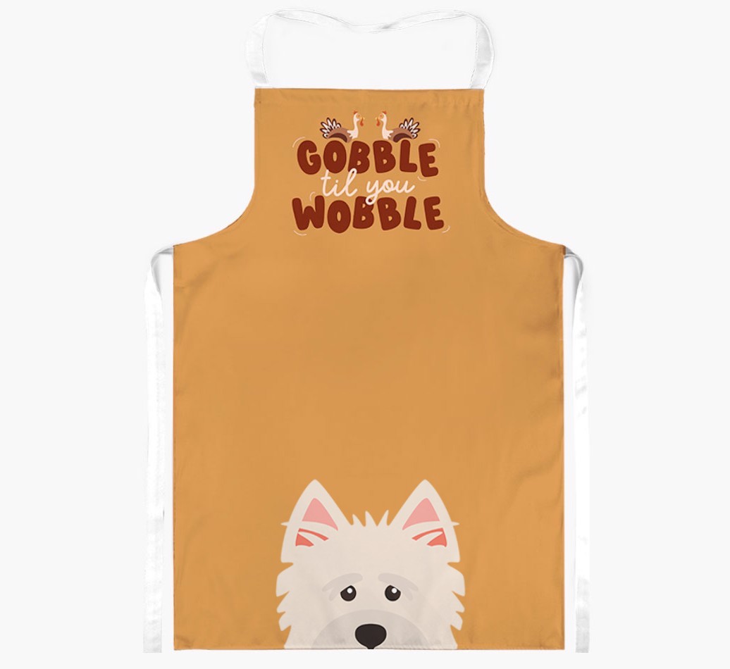 Gobble Til You Wobble: Personalised {breedFullName} Apron