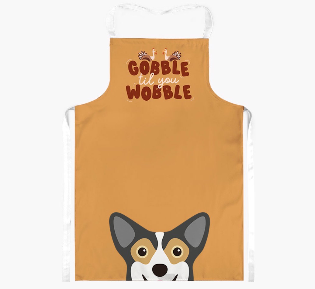 Gobble Til You Wobble: Personalised {breedFullName} Apron