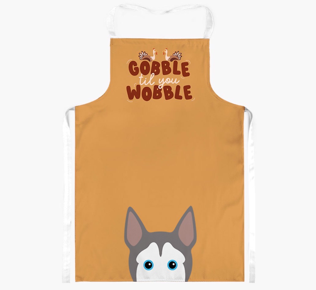 Gobble Til You Wobble: Personalised {breedFullName} Apron