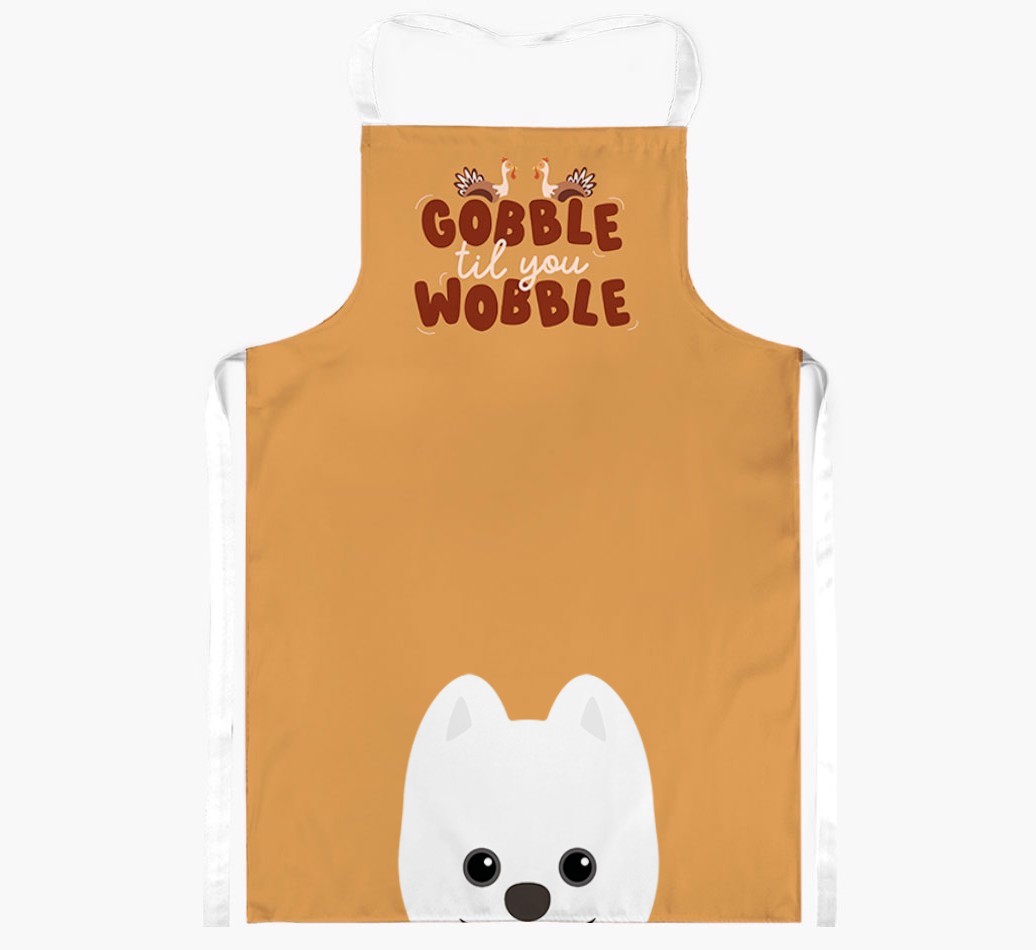 Gobble Til You Wobble: Personalised {breedFullName} Apron