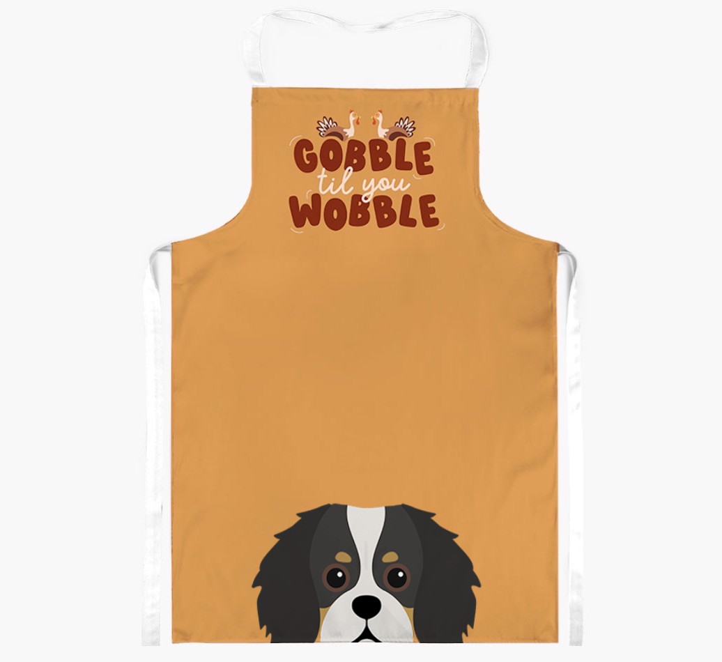 Gobble Til You Wobble: Personalised {breedFullName} Apron