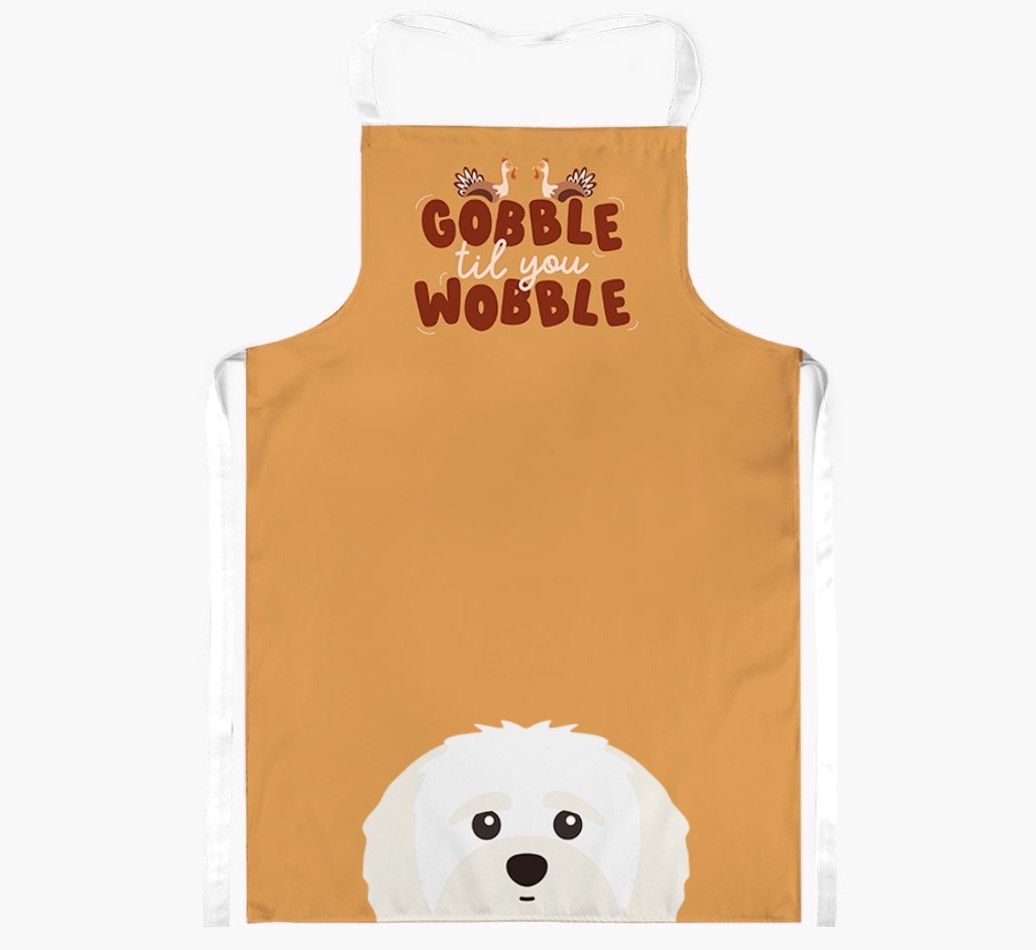 Gobble Til You Wobble: Personalised {breedFullName} Apron