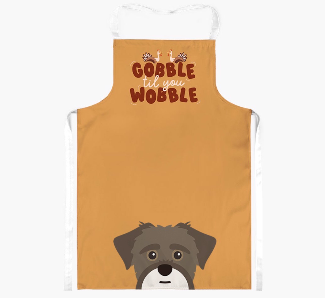 Gobble Til You Wobble: Personalised {breedFullName} Apron