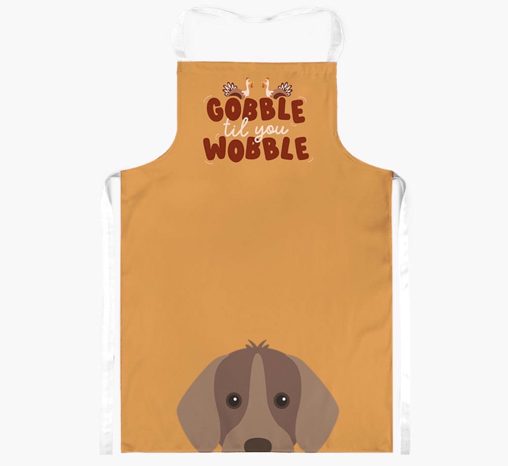 Gobble Til You Wobble: Personalized {breedFullName} Apron