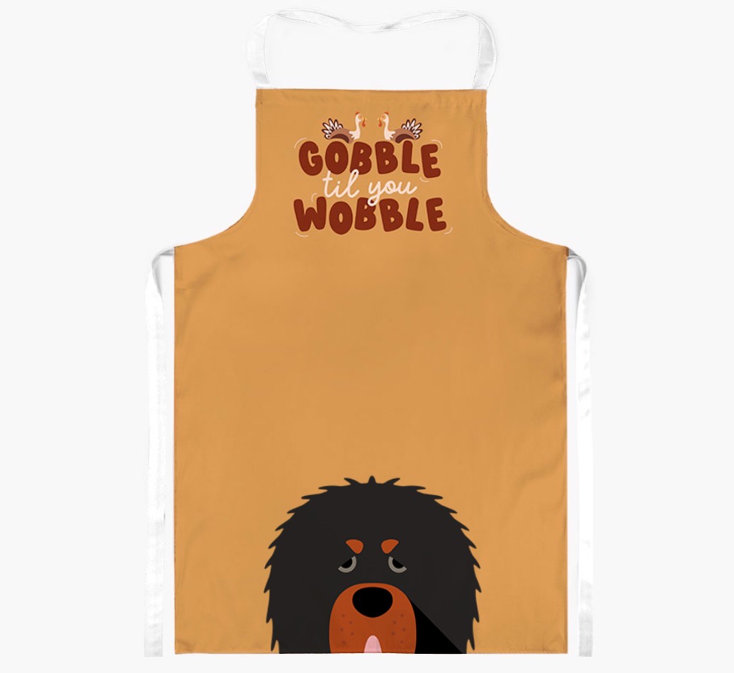 Gobble Til You Wobble: Personalised {breedFullName} Apron