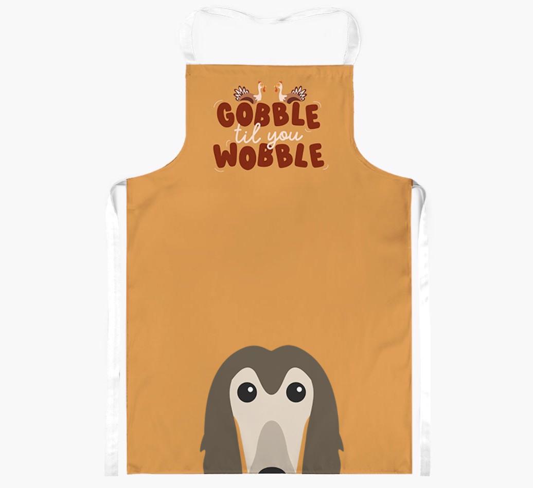 Gobble Til You Wobble: Personalized {breedFullName} Apron