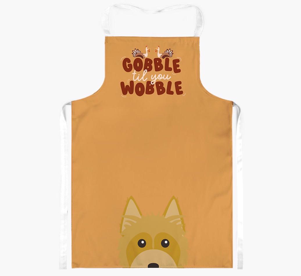 Gobble Til You Wobble: Personalized {breedFullName} Apron