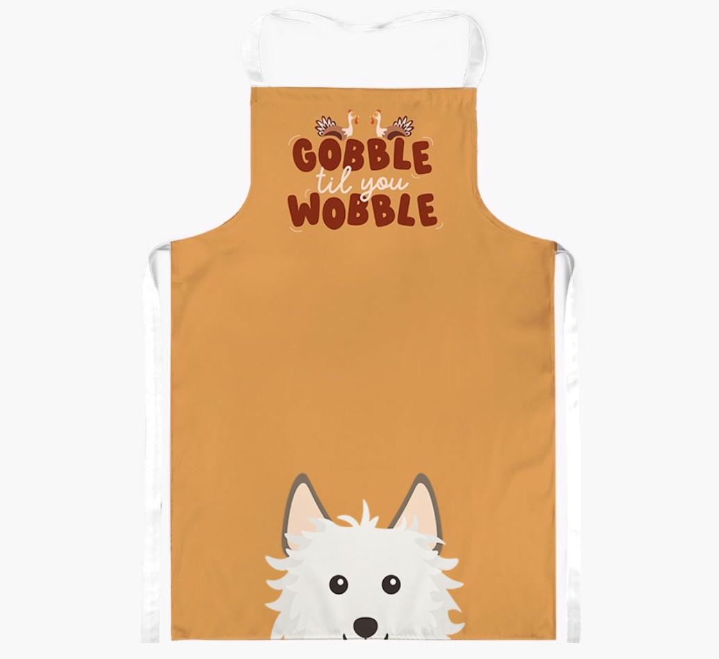 Gobble Til You Wobble: Personalized {breedFullName} Apron