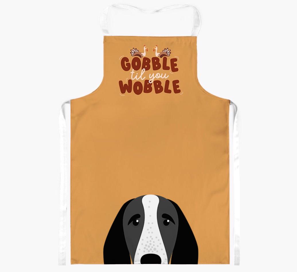 Gobble Til You Wobble: Personalized {breedFullName} Apron