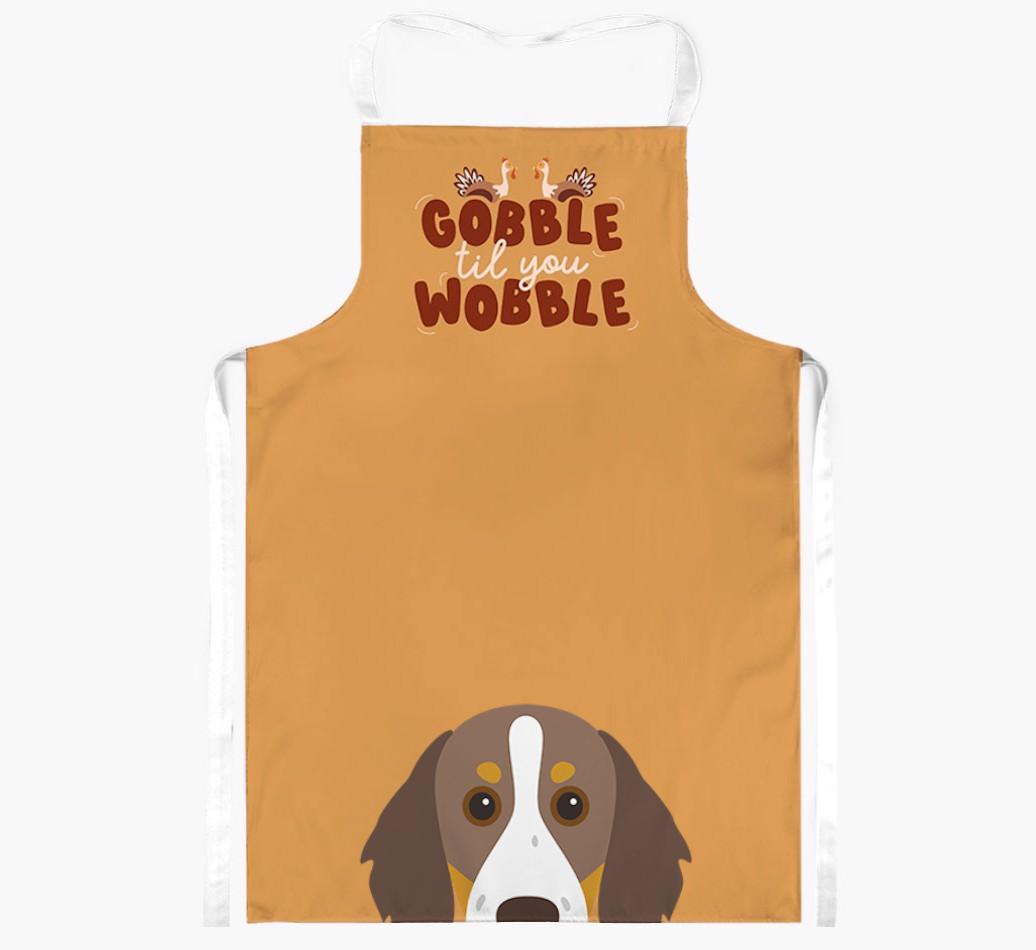Gobble Til You Wobble: Personalized {breedFullName} Apron