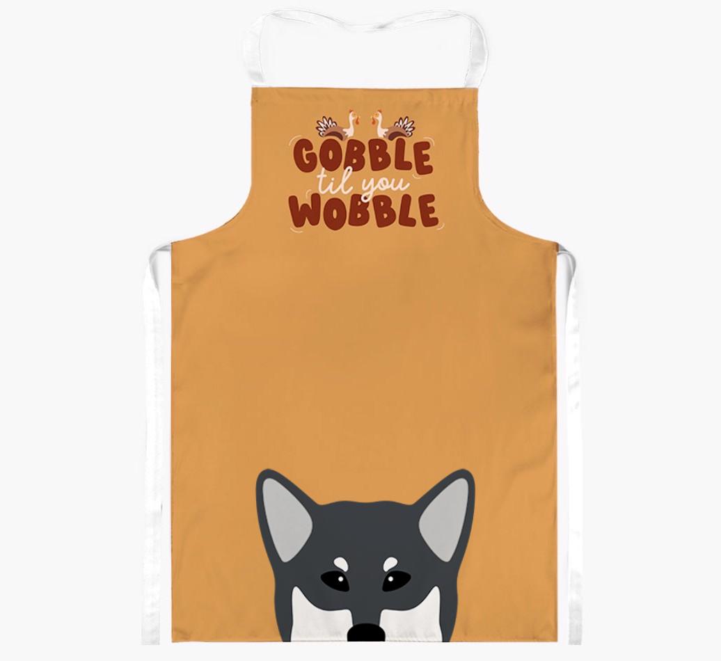 Gobble Til You Wobble: Personalized {breedFullName} Apron