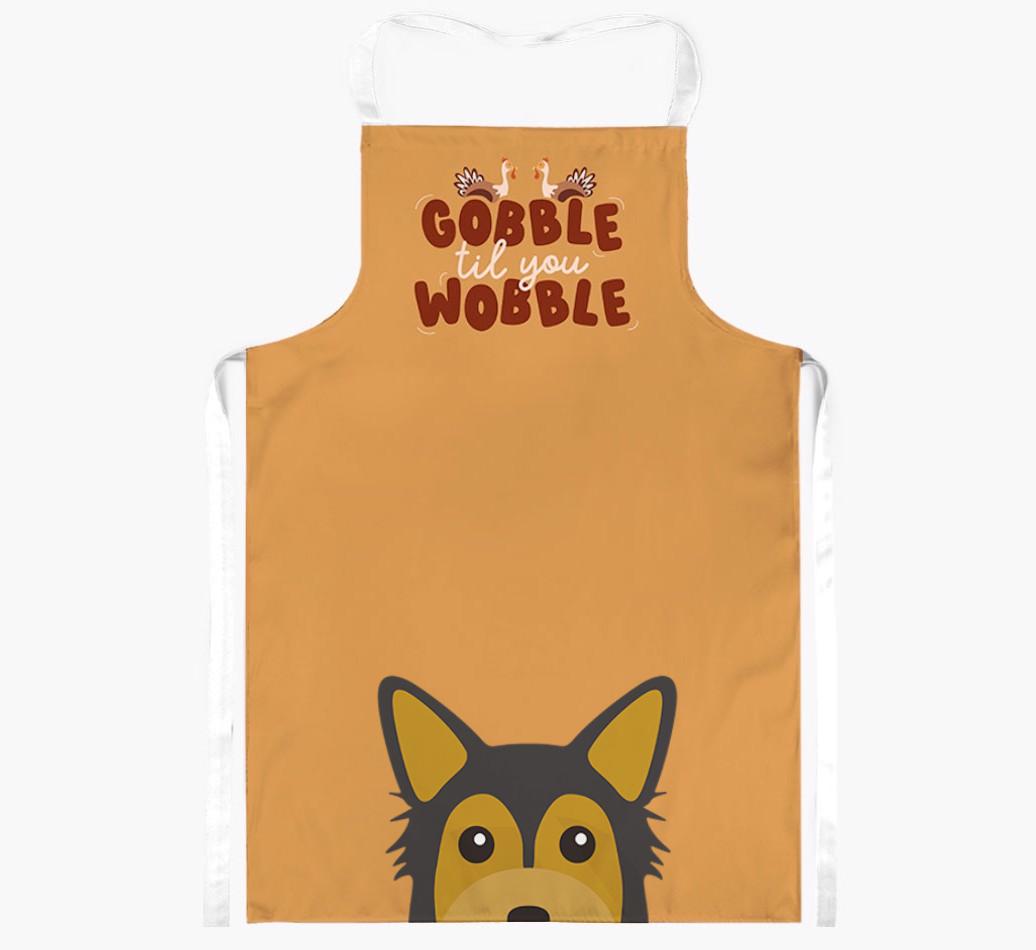 Gobble Til You Wobble: Personalized {breedFullName} Apron