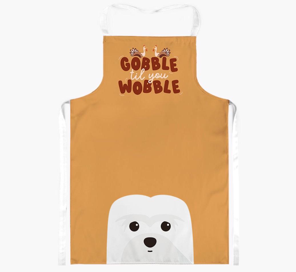 Gobble Til You Wobble: Personalized {breedFullName} Apron