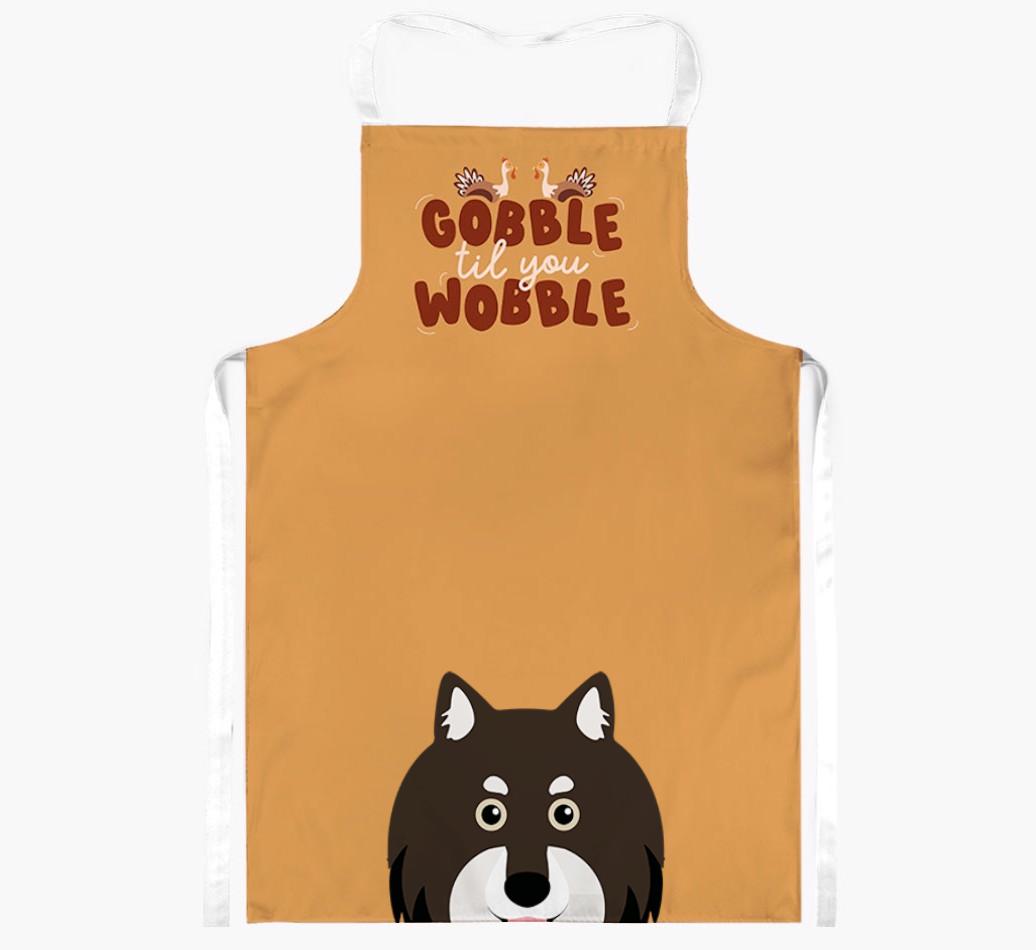 Gobble Til You Wobble: Personalized {breedFullName} Apron