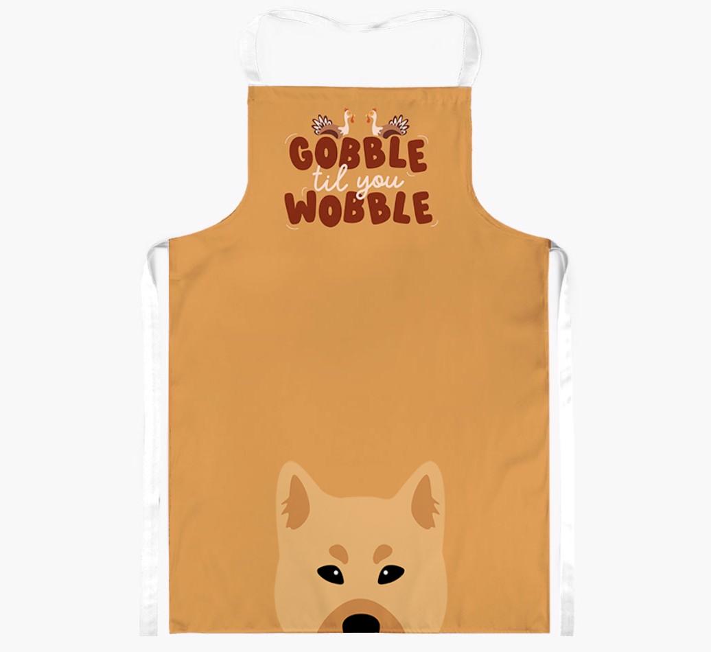 Gobble Til You Wobble: Personalized {breedFullName} Apron