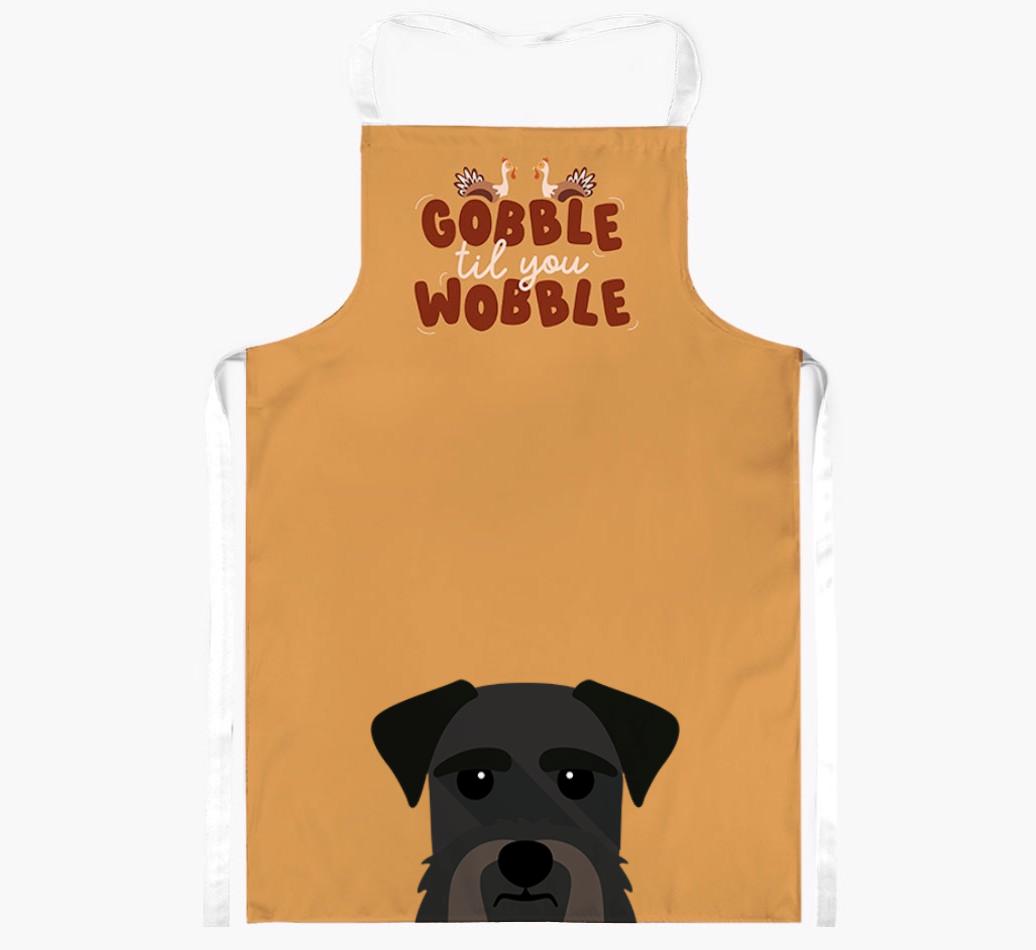 Gobble Til You Wobble: Personalized {breedFullName} Apron
