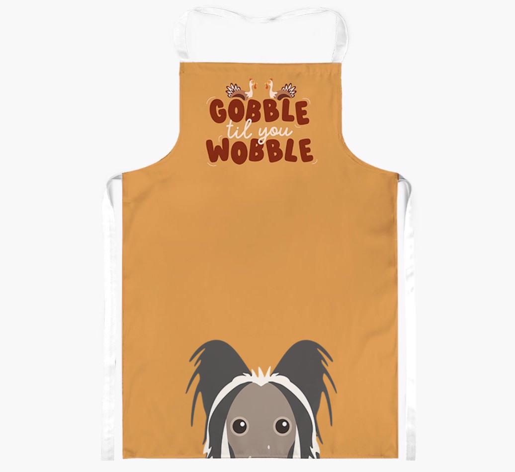 Gobble Til You Wobble: Personalized {breedFullName} Apron