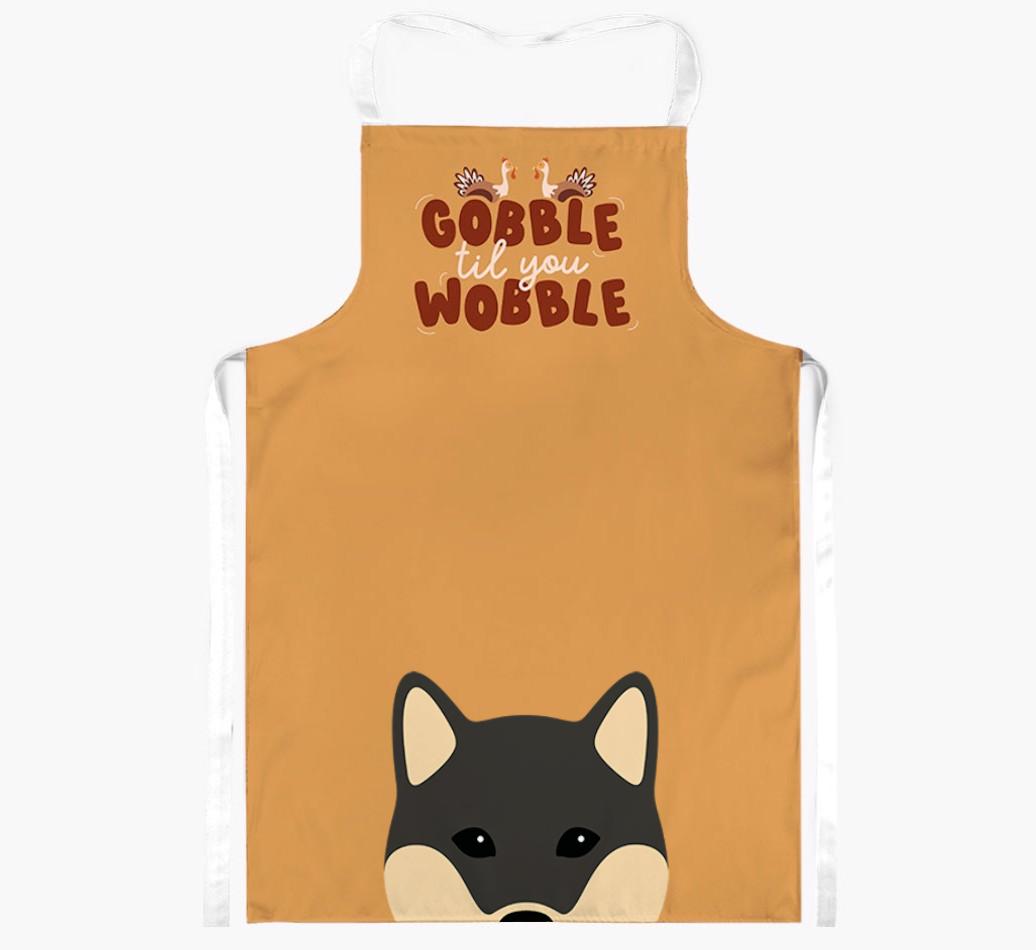 Gobble Til You Wobble: Personalized {breedFullName} Apron