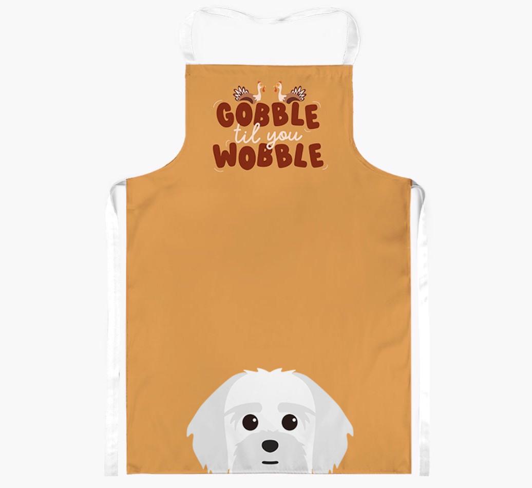 Gobble Til You Wobble: Personalized {breedFullName} Apron