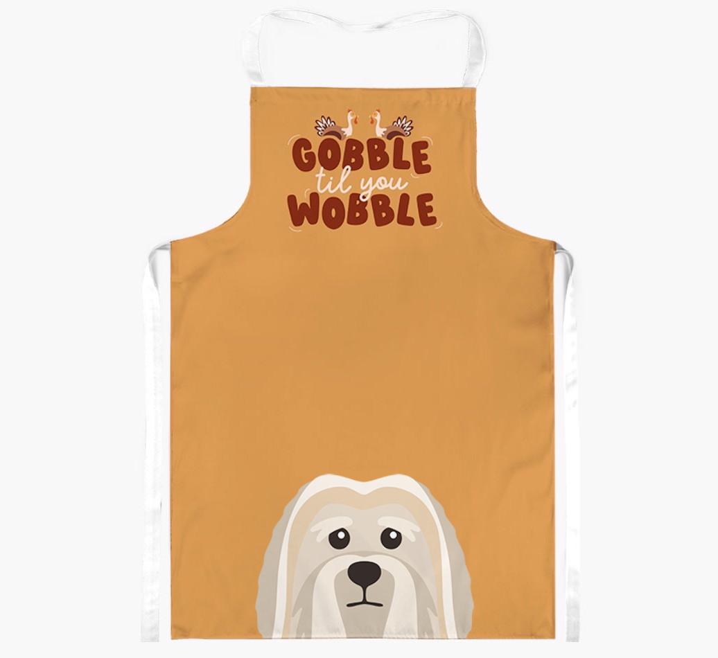 Gobble Til You Wobble: Personalized {breedFullName} Apron