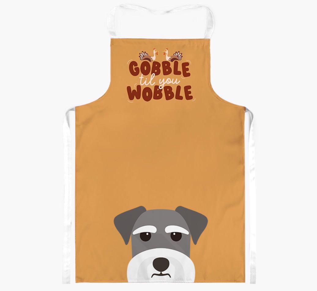 Gobble Til You Wobble: Personalized {breedFullName} Apron
