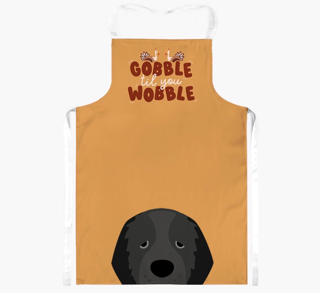Gobble Til You Wobble: Personalized {breedFullName} Apron