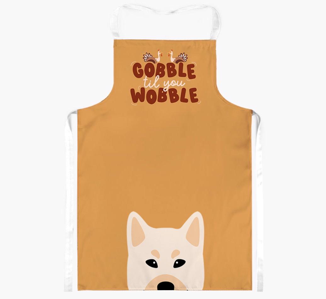 Gobble Til You Wobble: Personalized {breedFullName} Apron
