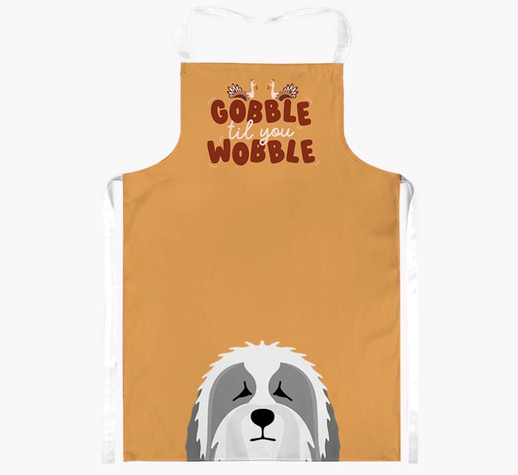 Gobble Til You Wobble: Personalized {breedFullName} Apron