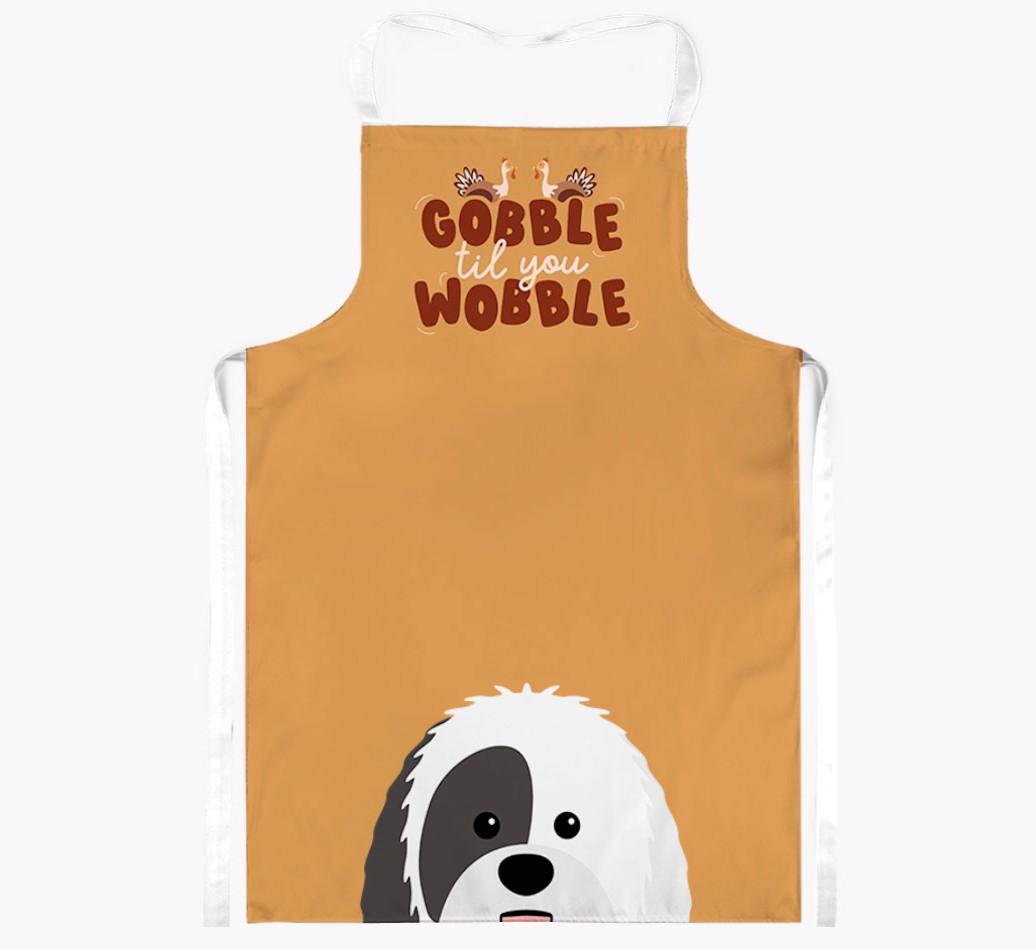 Gobble Til You Wobble: Personalized {breedFullName} Apron