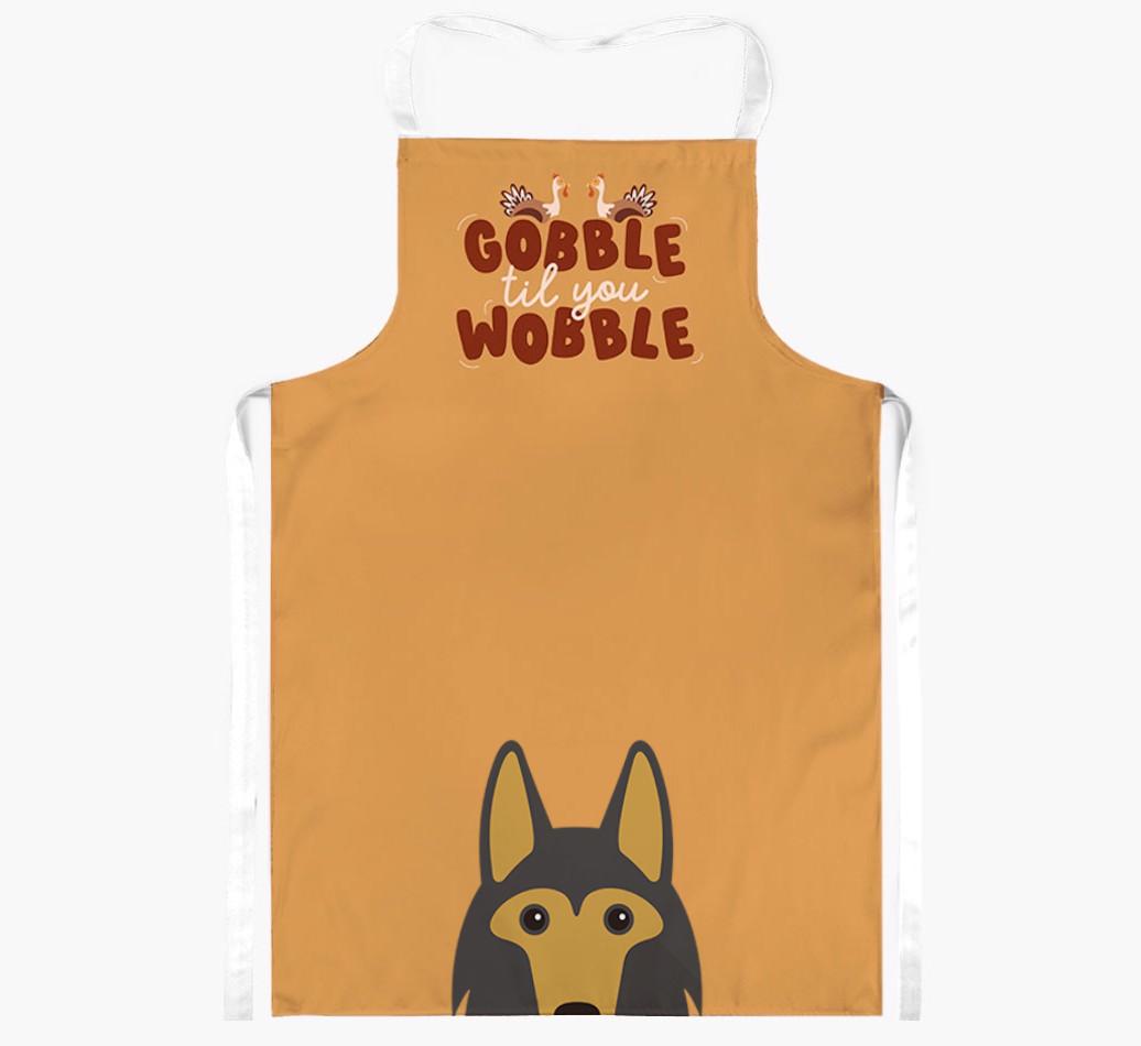 Gobble Til You Wobble: Personalized {breedFullName} Apron