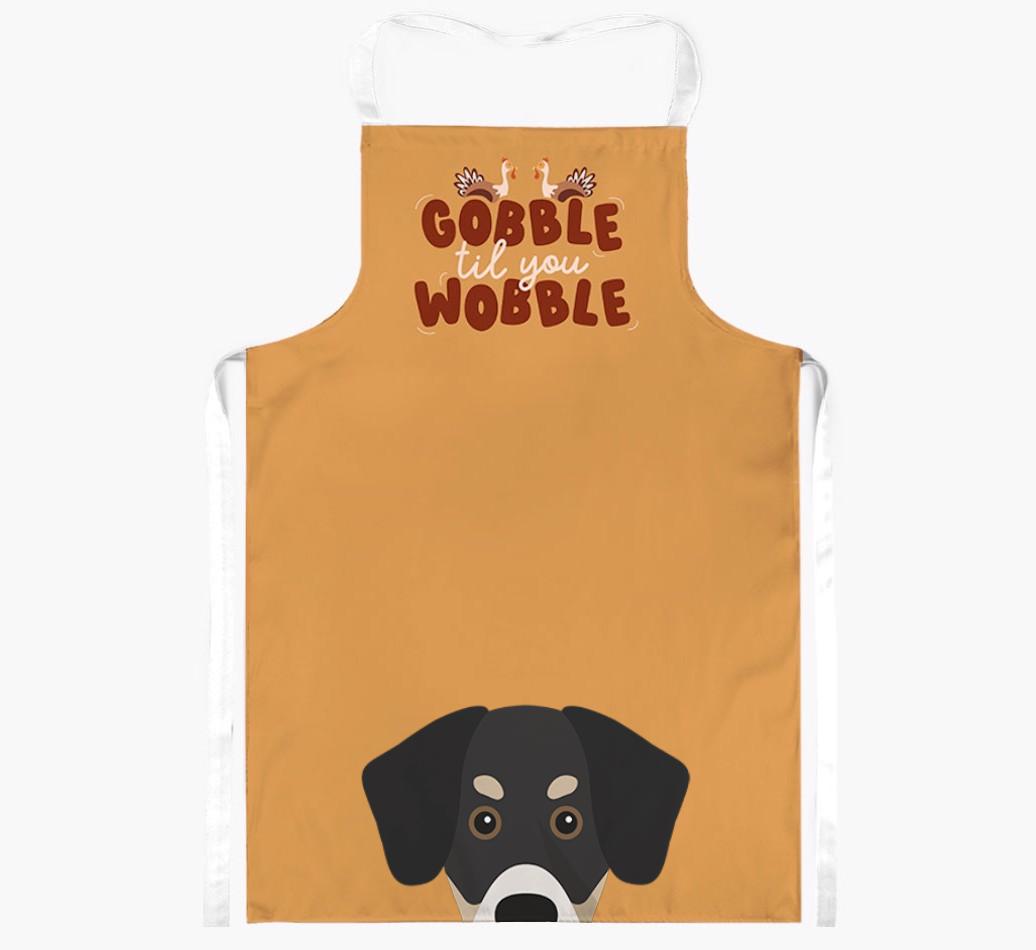 Gobble Til You Wobble: Personalized {breedFullName} Apron