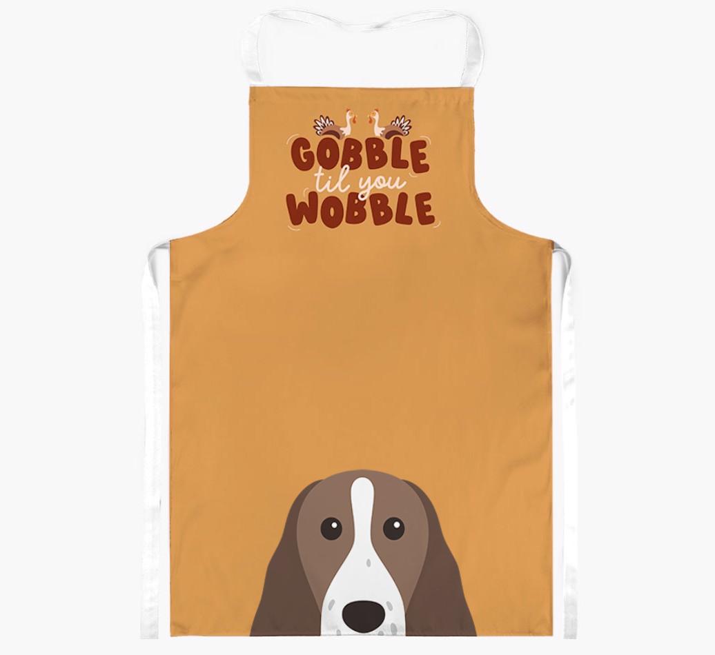 Gobble Til You Wobble: Personalized {breedFullName} Apron
