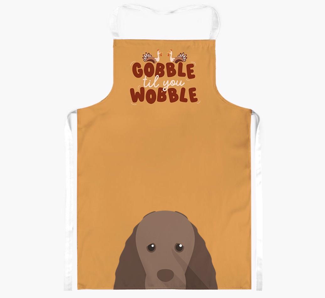 Gobble Til You Wobble: Personalized {breedFullName} Apron