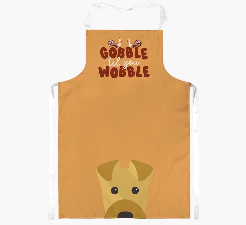 Gobble Til You Wobble: Personalized {breedFullName} Apron