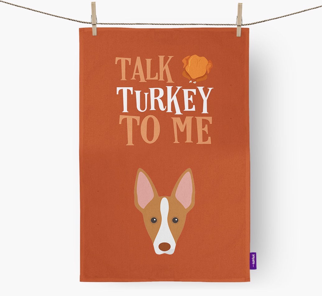 Talk Turkey To Me: Personalised {breedFullName} Tea Towel