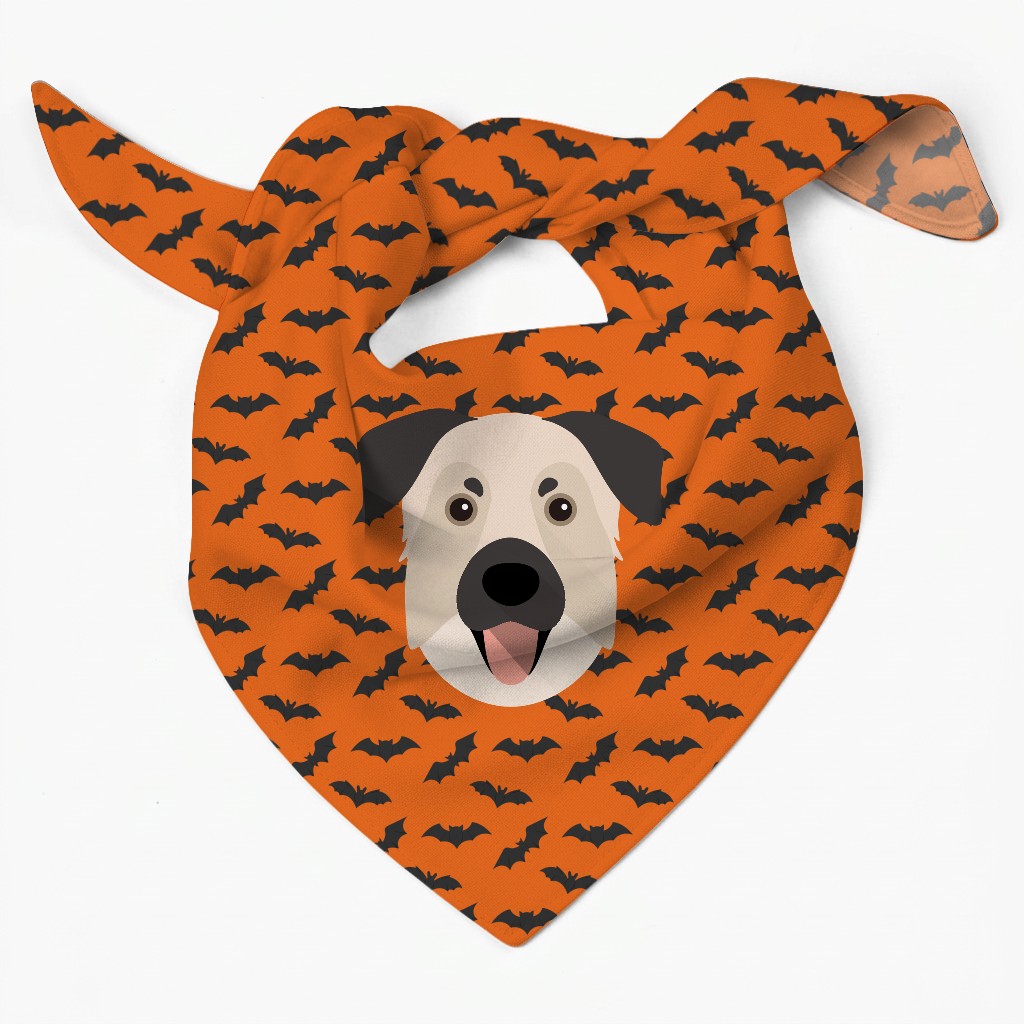 Bat Attack: Personalised {breedFullName} Bandana