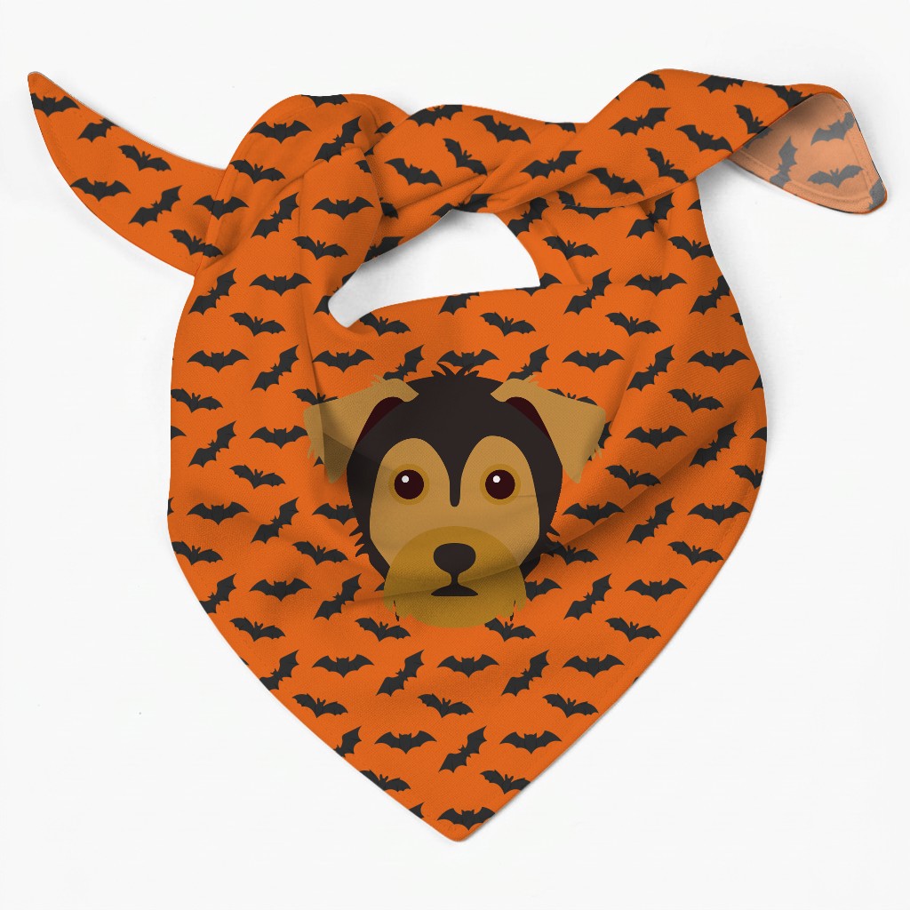 Bat Attack: Personalised {breedFullName} Bandana